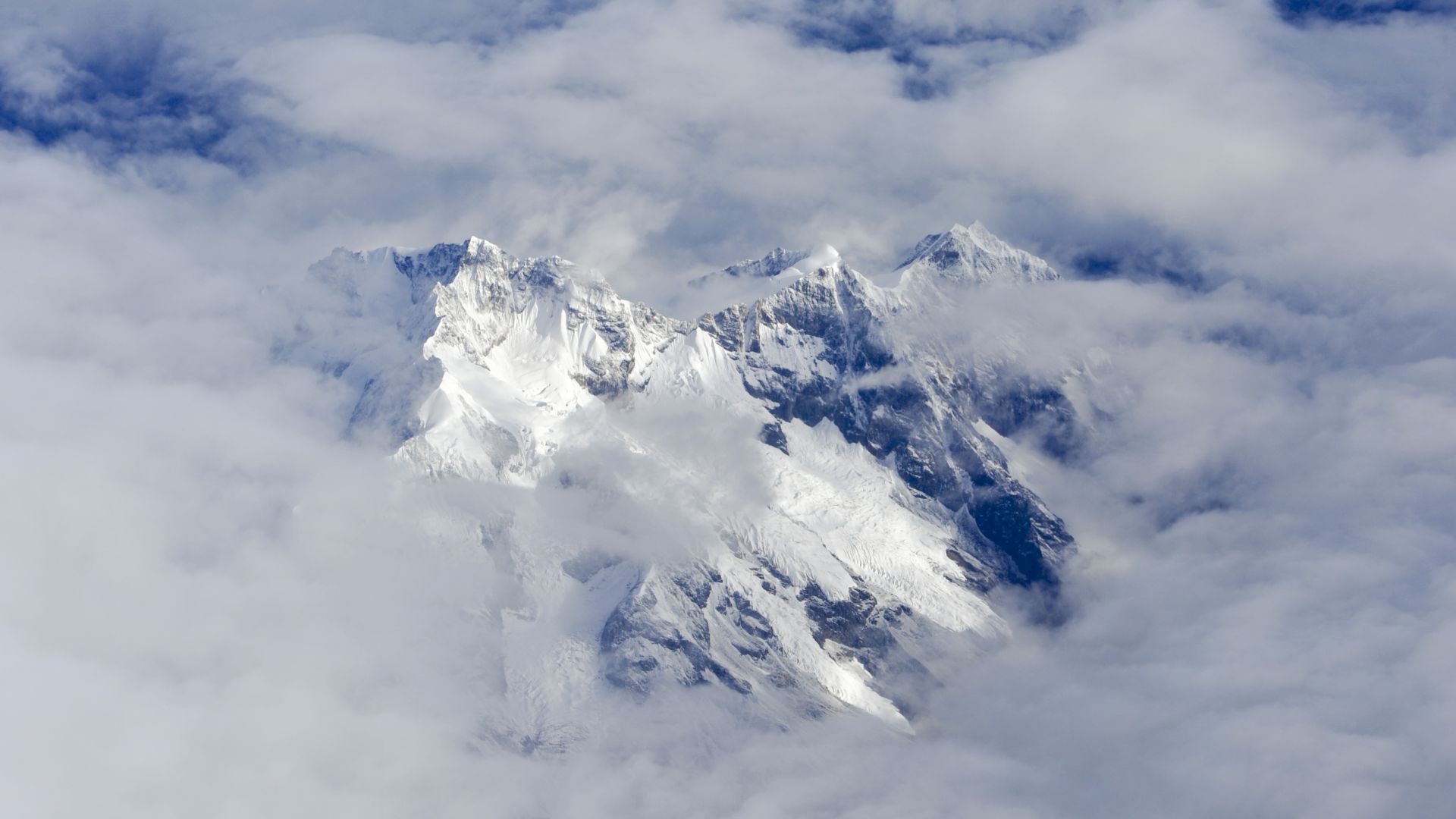 Alps, 4k, HD wallpaper, peaks, clouds (horizontal)