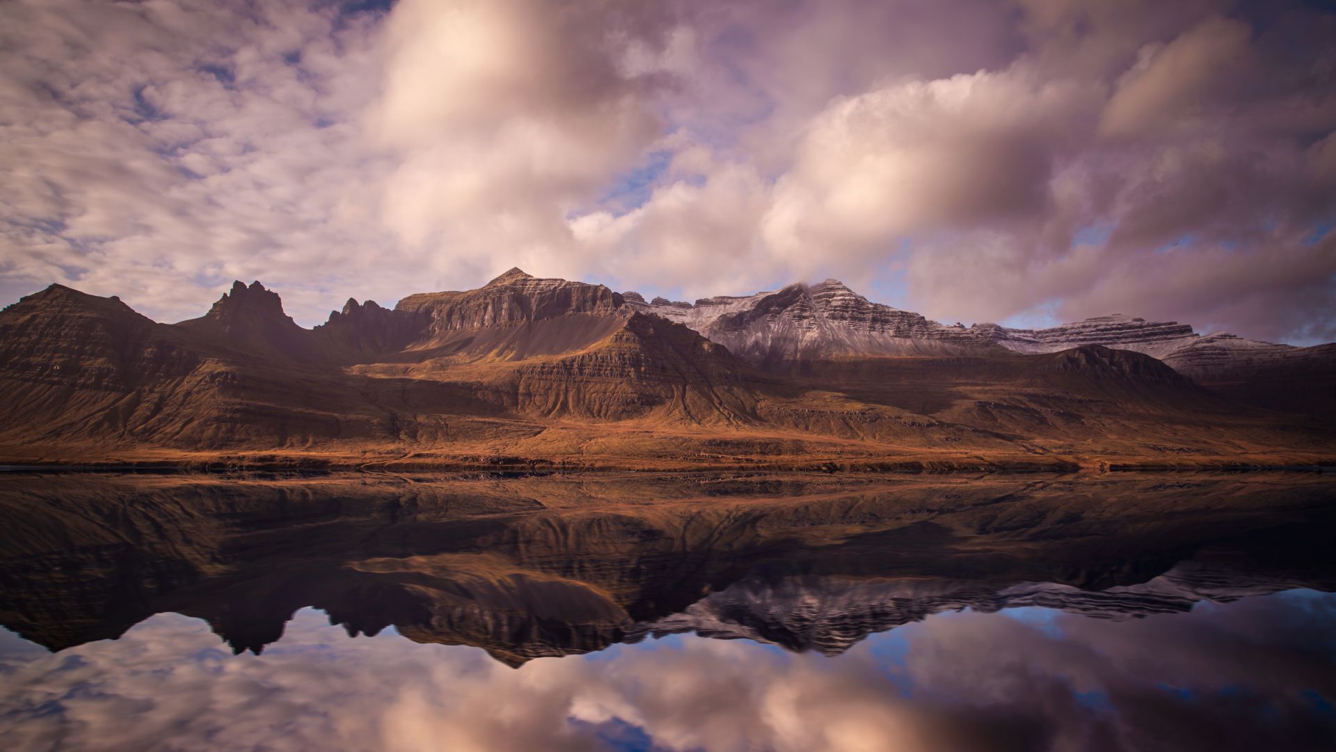 Iceland, 4k, 5k wallpaper, mountains, river, clouds (horizontal)