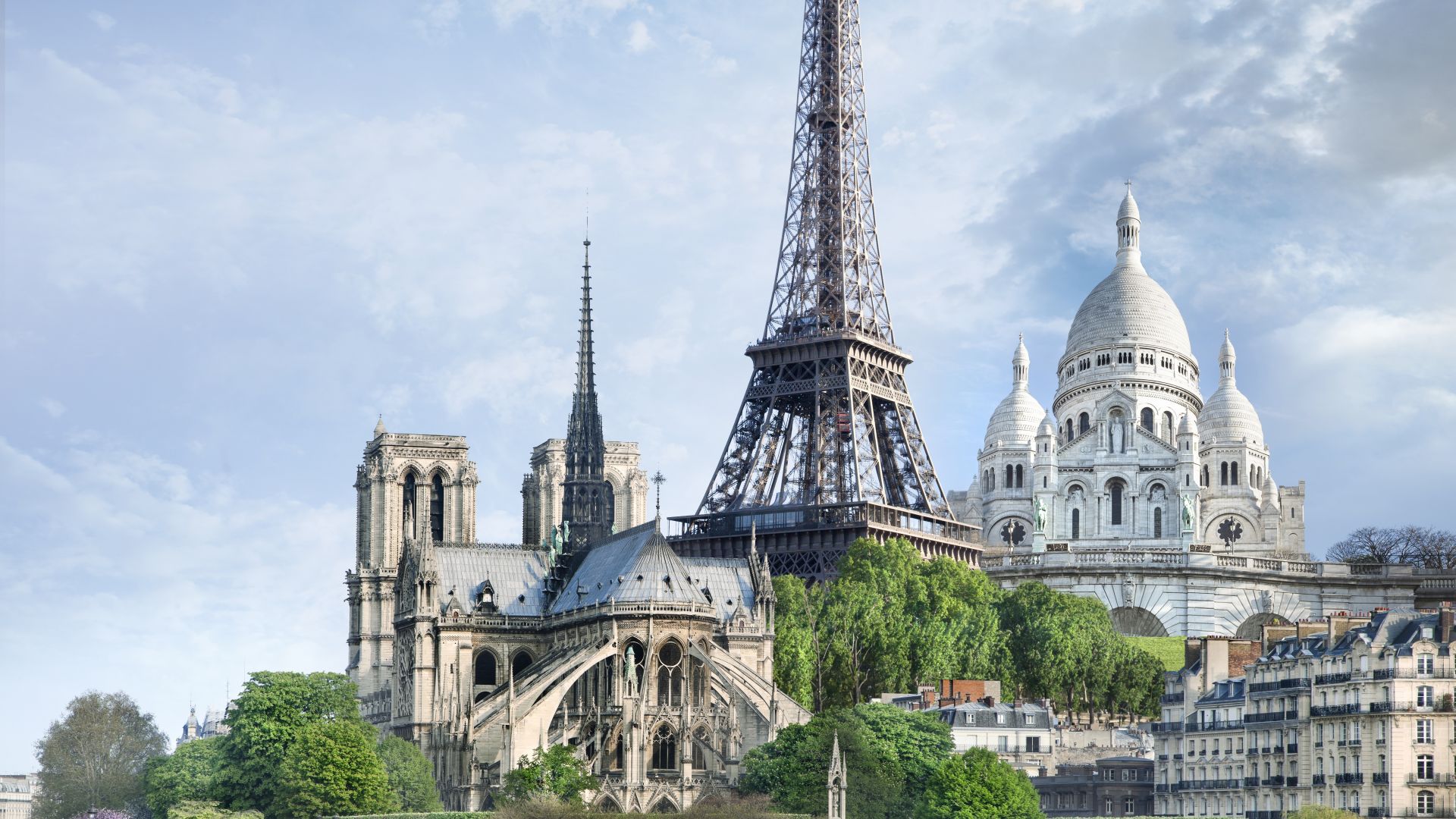 Paris, France, monuments, travel, tourism (horizontal)