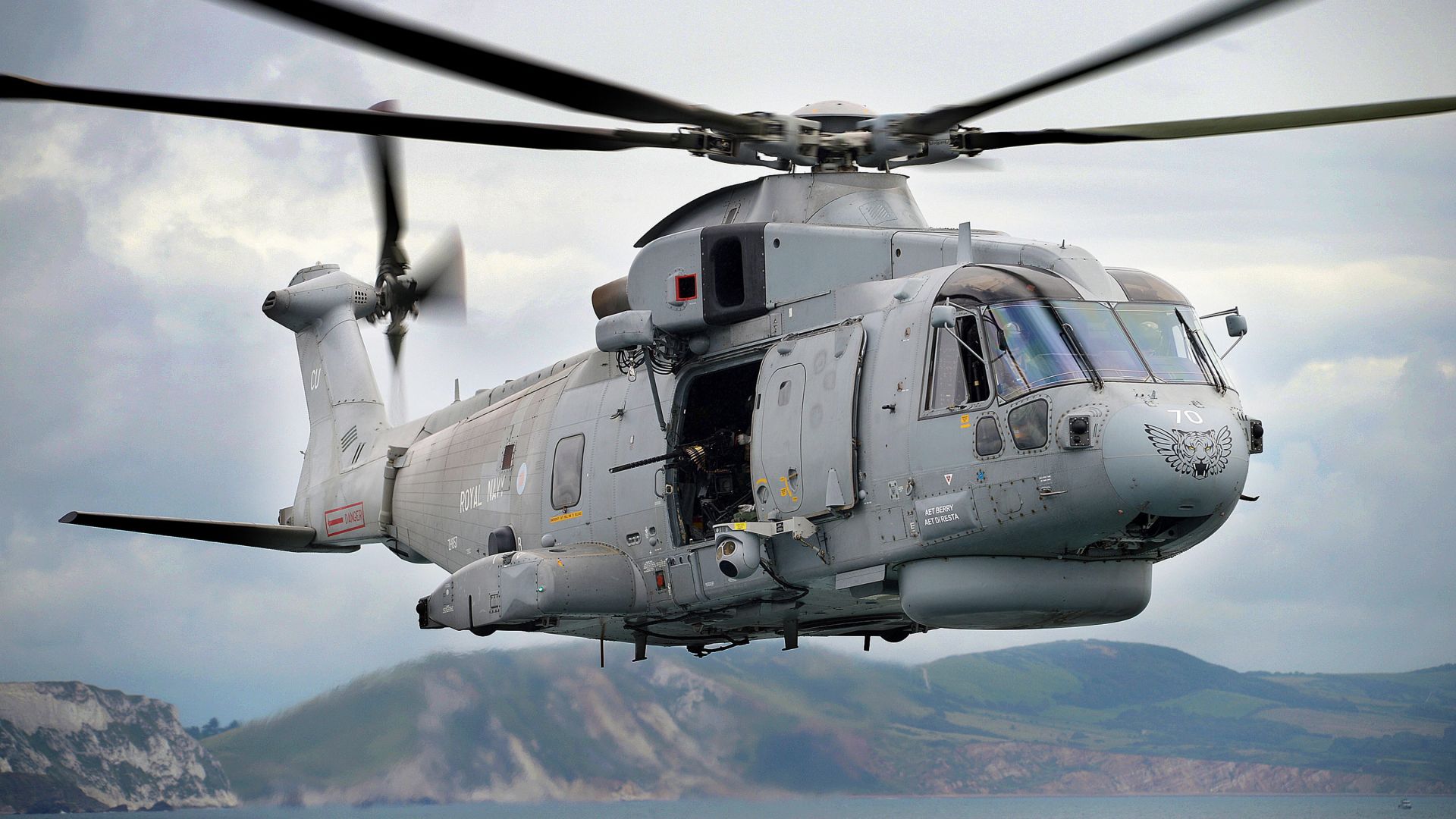 EH-101 Merlin, transport helicopter, Italian Navy (horizontal)