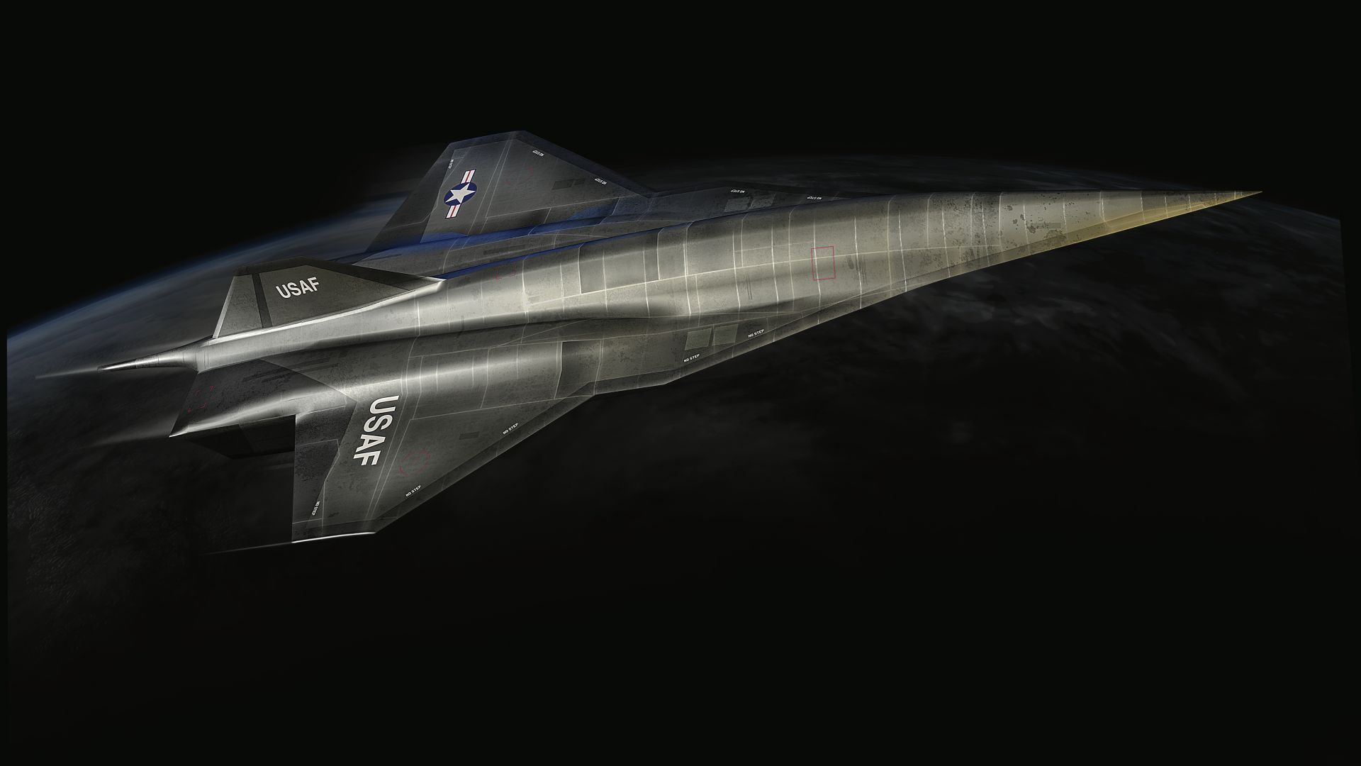 SR-72, Lockheed, Hypersonic Unmanned Reconnaissance Aircraft, Darpa, future aircraft, jet, plane, aircraft, U.S. Air Force (horizontal)