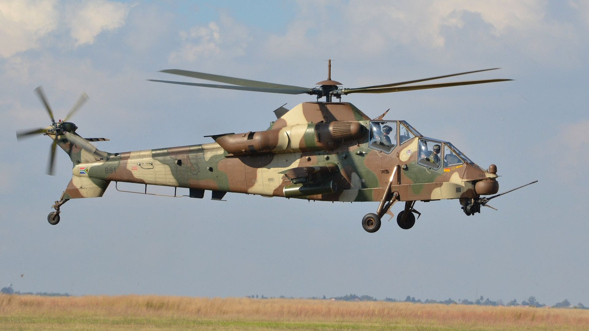 Denel AH-2 Rooivalk, attack helicopter, South African Air Force (horizontal)