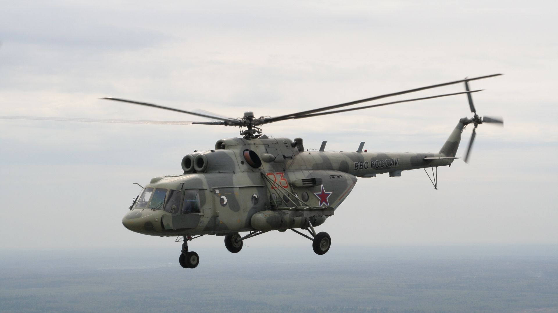 MI-8, fighter helicopter (horizontal)