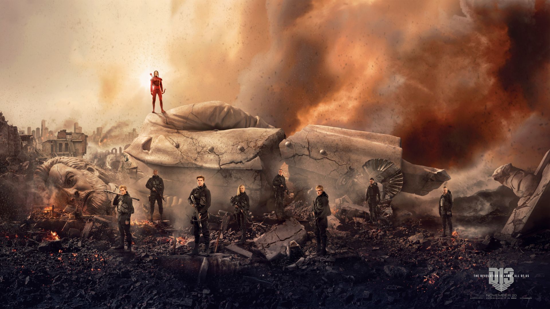 The Hunger Games, Mockingjay - Part 2, Best Movies, Effi trinket, Katniss, Elizabeth Banks, Jennifer Lawrence (horizontal)