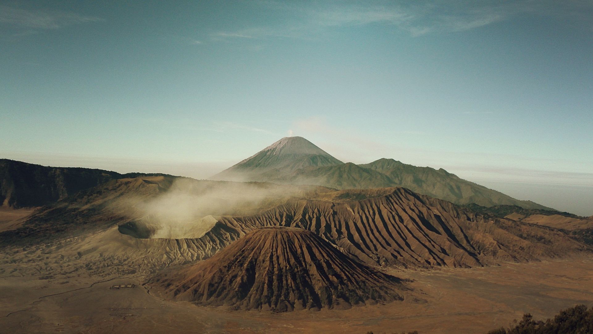 mountain, 5k, 4k wallpaper, Indonesia, desert, clouds (horizontal)