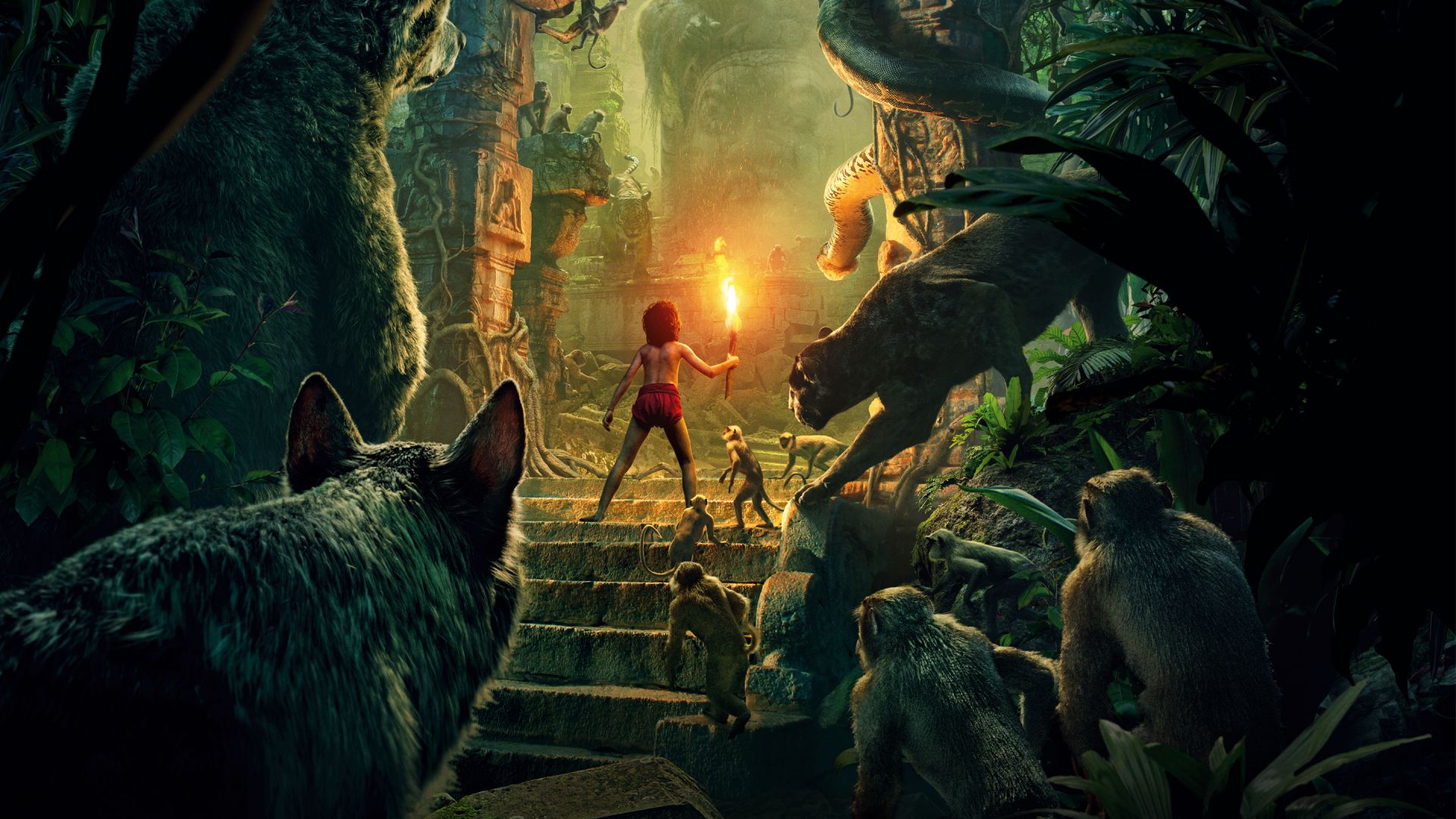 The Jungle Book, Best Movies, Mowgli, Bagheera (horizontal)