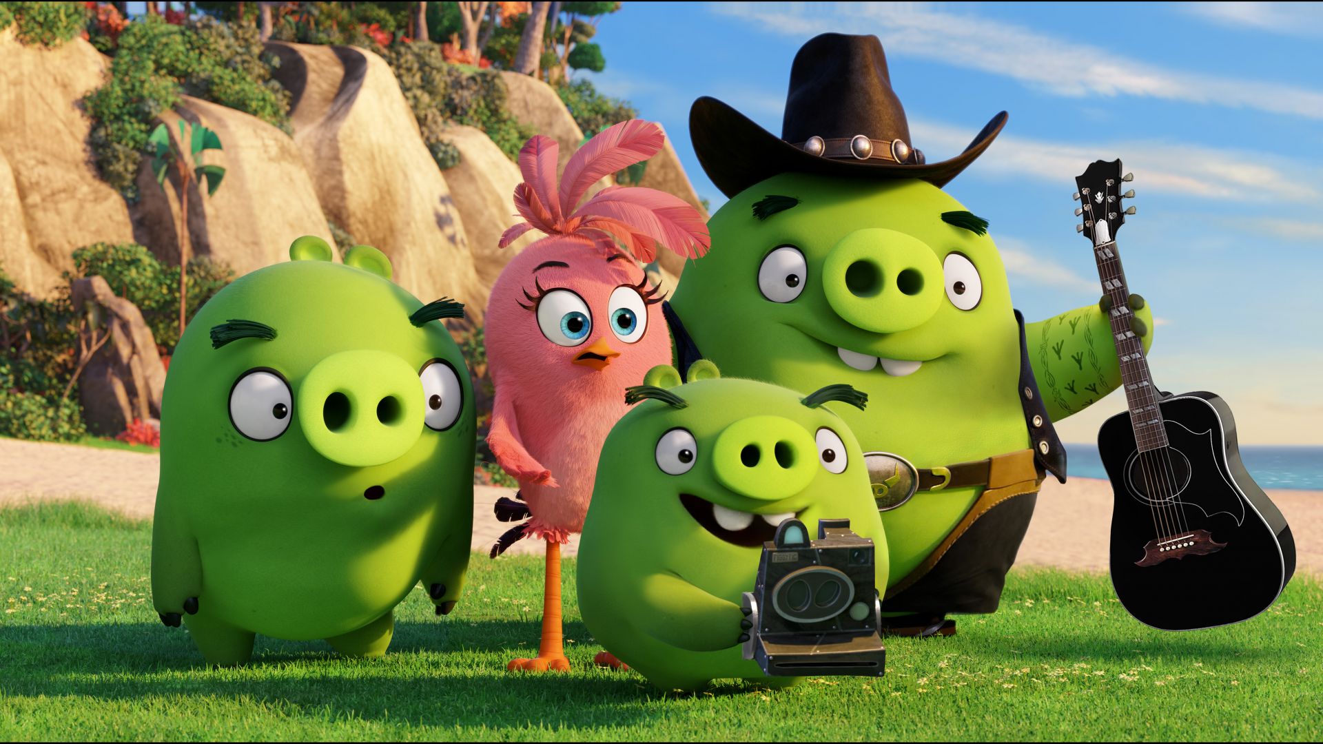 Angry Birds, Green pigs, family, Animation 2016 (horizontal)