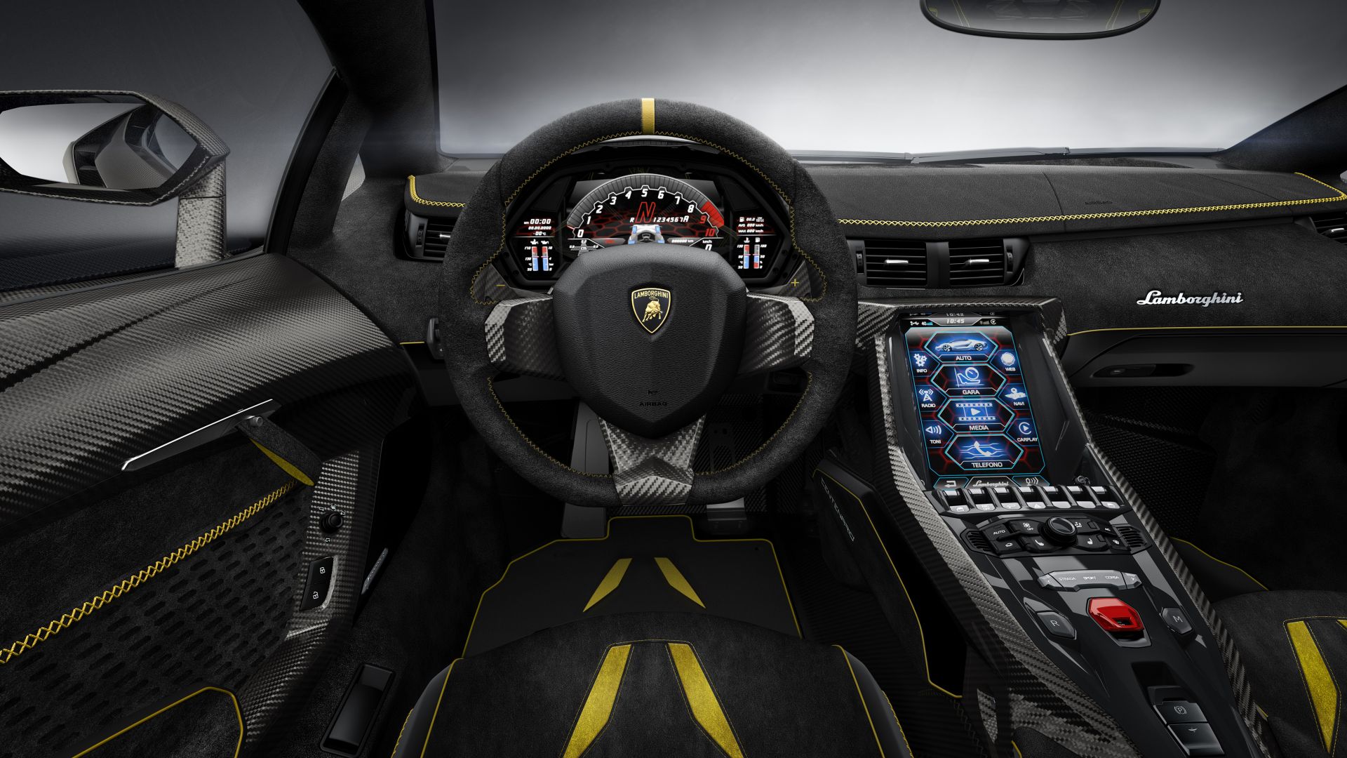 Lamborghini Centenario, Geneva Auto Show 2016, interior (horizontal)