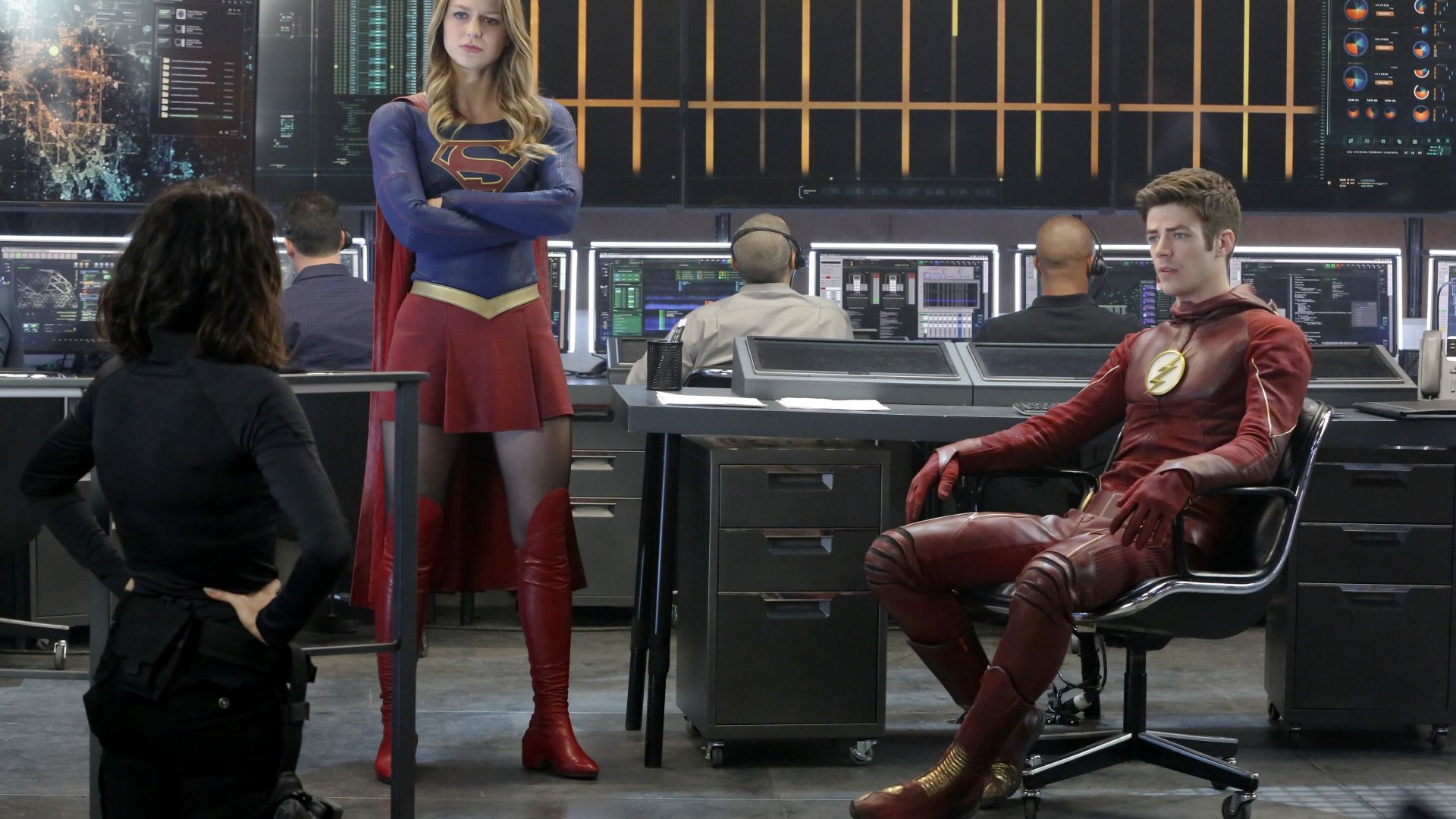 The Flash, Supergirl, Crossover, Grant Gustin, Melissa Benoist, Best TV Series (horizontal)