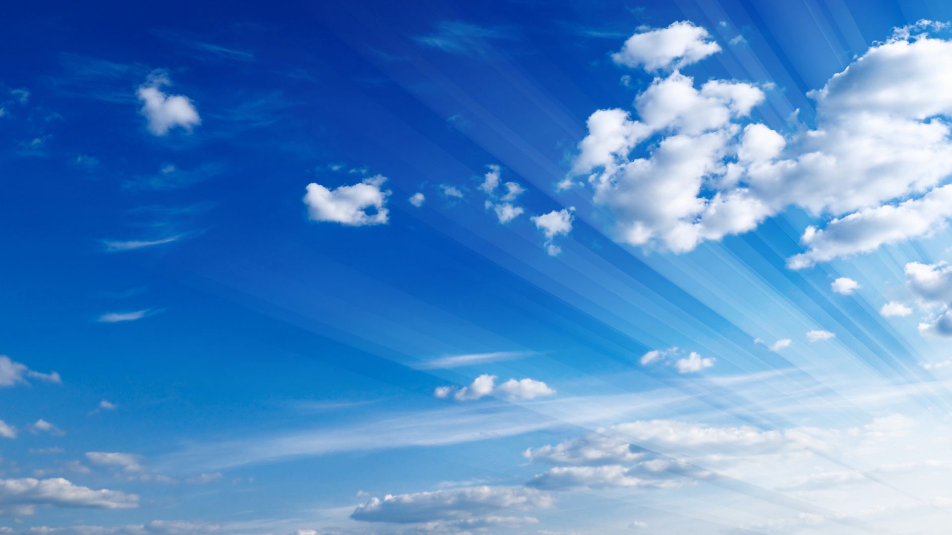 clouds, 5k, 4k wallpaper, 8k, silver lining, blue sky (horizontal)
