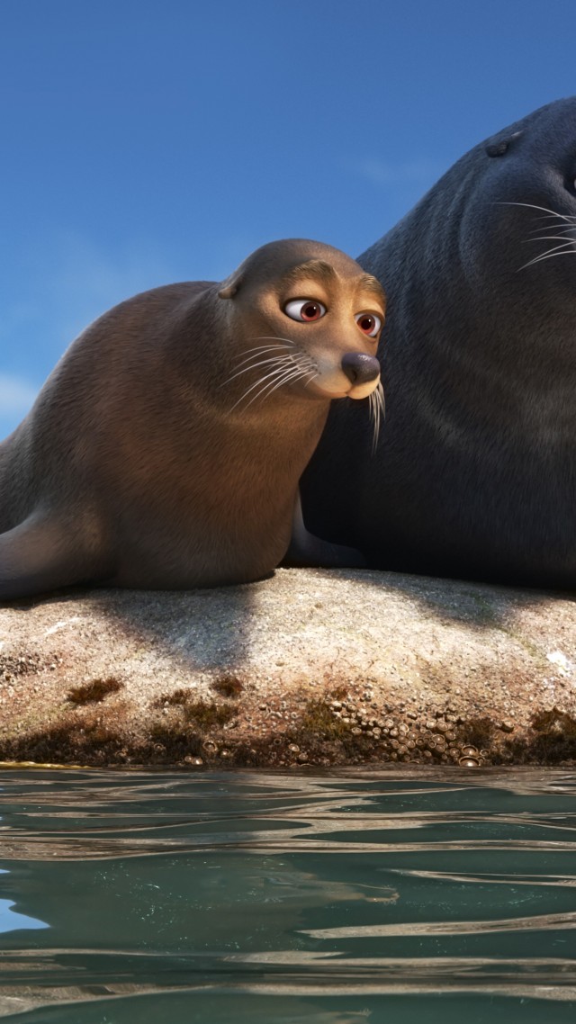 Finding Dory, seals, nemo, fish, animation (vertical)