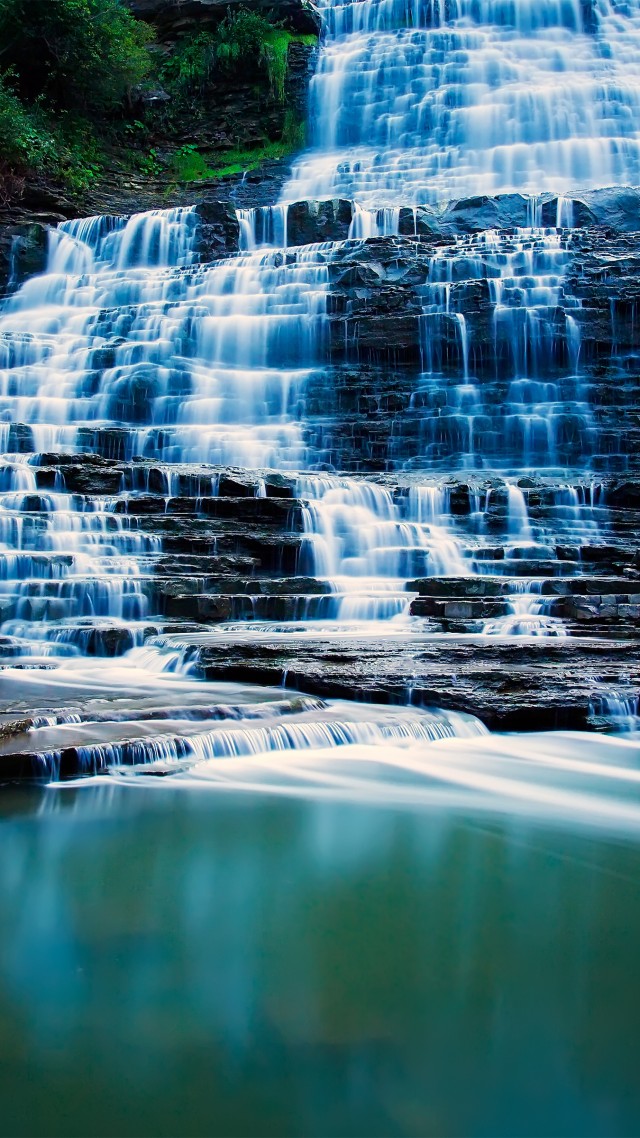 Pongour Waterfall, 4k, HD wallpaper, falls, travel, Pongour, waterfall, Dalat, Vietnam, mountain (vertical)