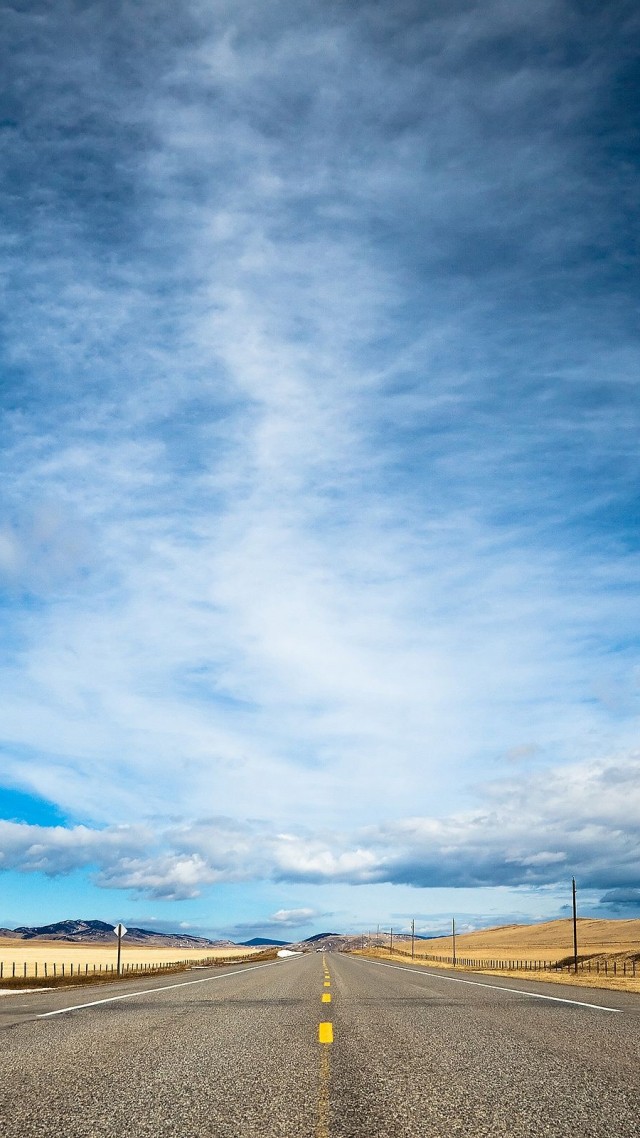 road, 4k, HD wallpaper, clouds, day, sky, dream (vertical)