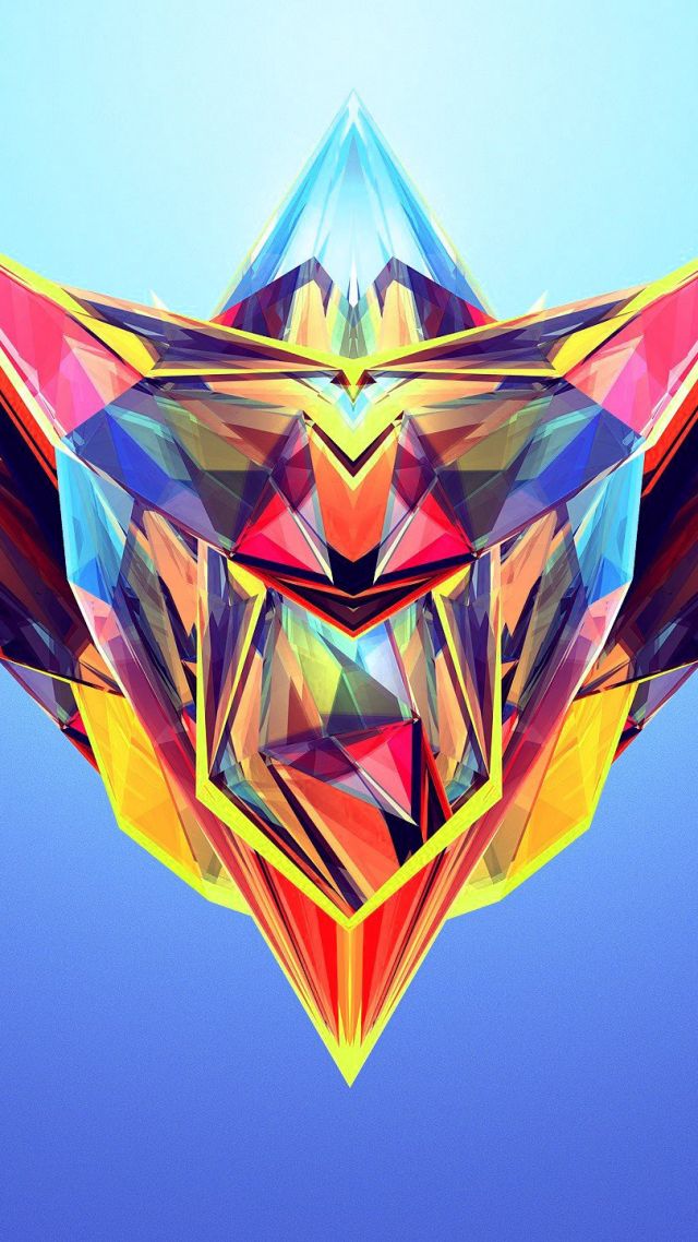 HD, abstract, polygon (vertical)