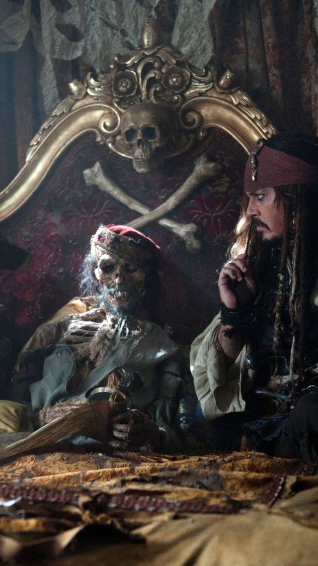 Pirates of the Caribbean: Dead Men Tell No Tales, 4k, 8k, Johnny Depp (vertical)