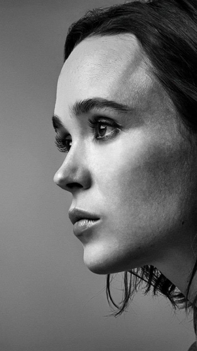 Ellen Page, 4k, photo (vertical)