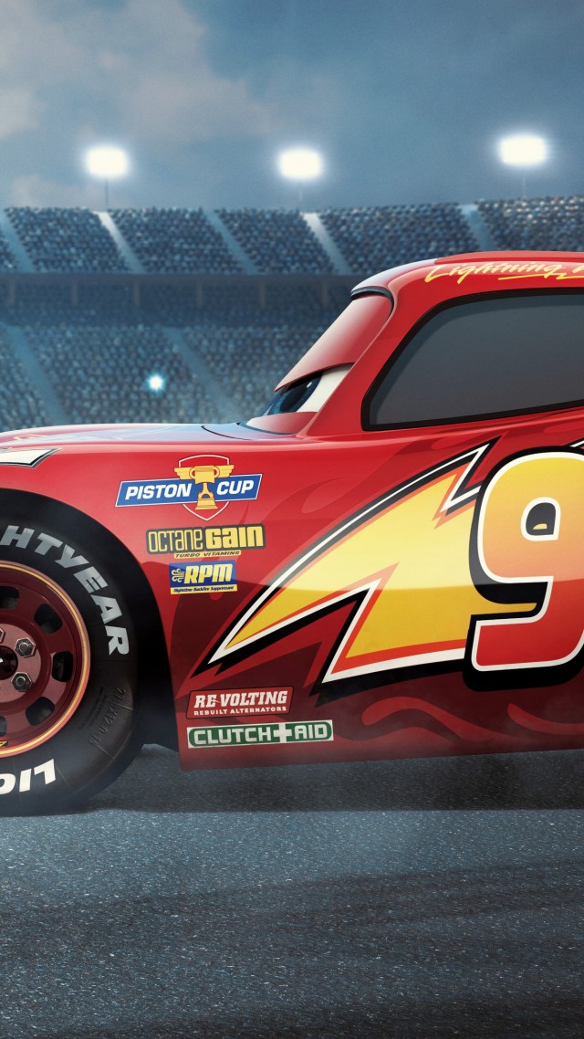 Cars 3, 4k, Lightning McQueen, poster (vertical)