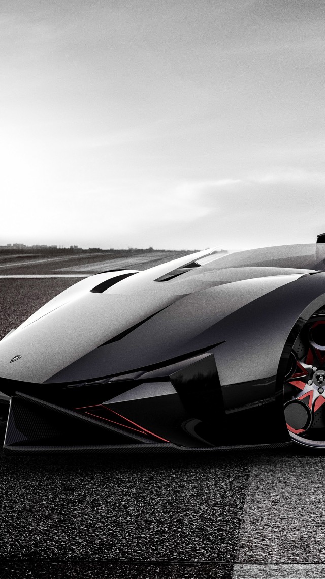 Lamborghini Diamante, Electric cars, Concept, 4k, 3D (vertical)