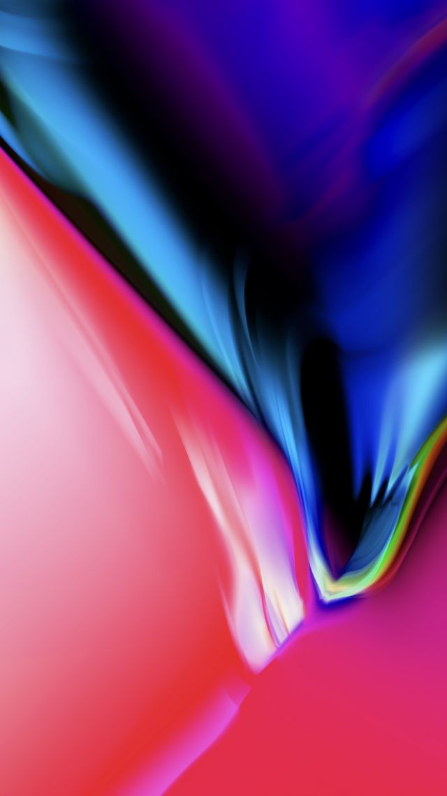 iPhone X wallpaper, iPhone 8, iOS 11, colorful, HD (vertical)