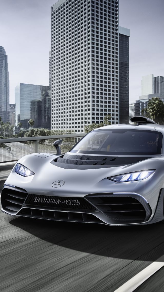 Mercedes-AMG Project One, hypercar, 4k (vertical)