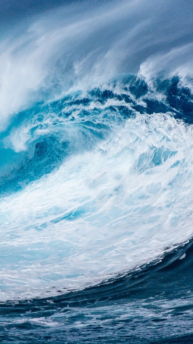 wave, ocean, 4k (vertical)