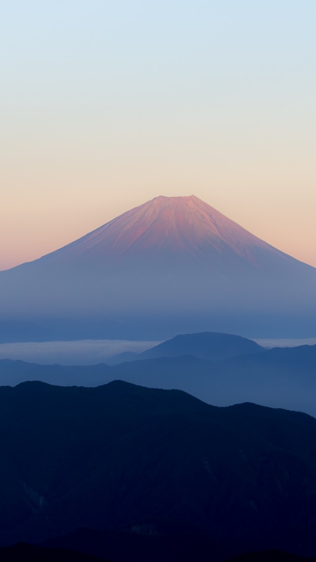 volcano, Fuji, Japan, mountains, 4k (vertical)
