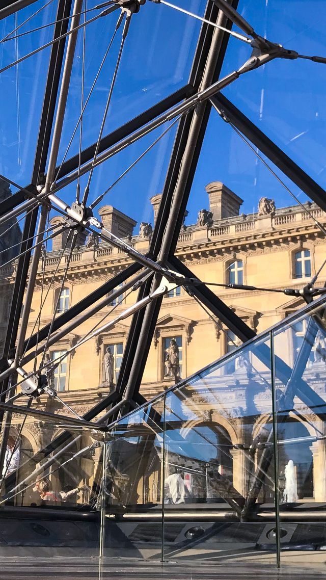 Louvre museum, Paris, Europe, 5k (vertical)