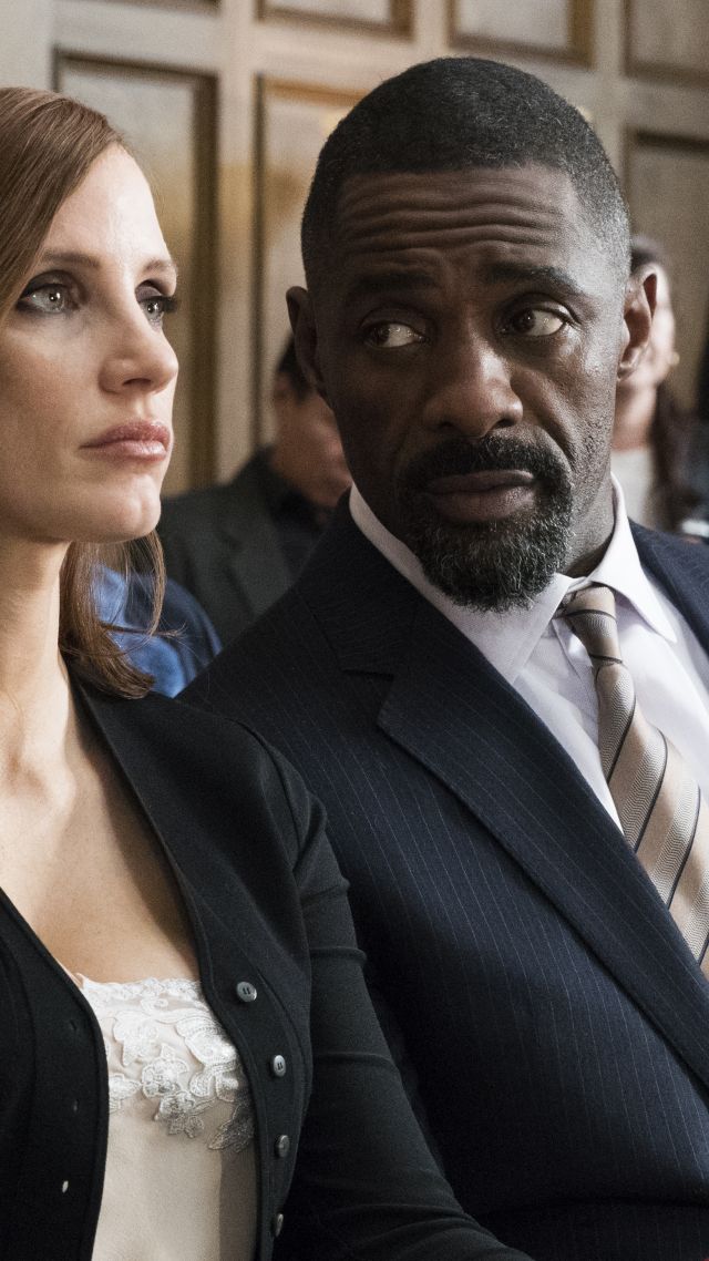 Molly's Game, Jessica Chastain, Idris Elba, 4k (vertical)