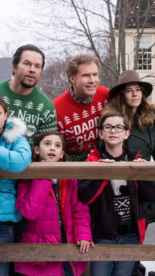 Daddy's Home 2, Mark Wahlberg, Will Ferrell, Mel Gibson, Alessandra Ambrosio, 5k (vertical)