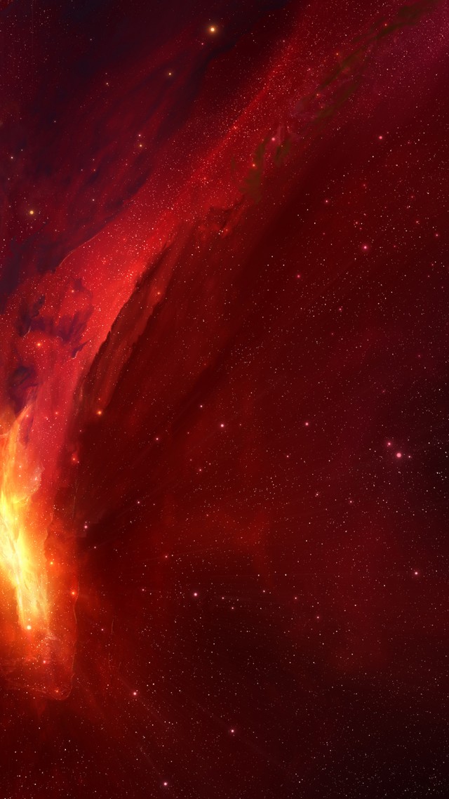 Horsehead Nebula, red, HD (vertical)