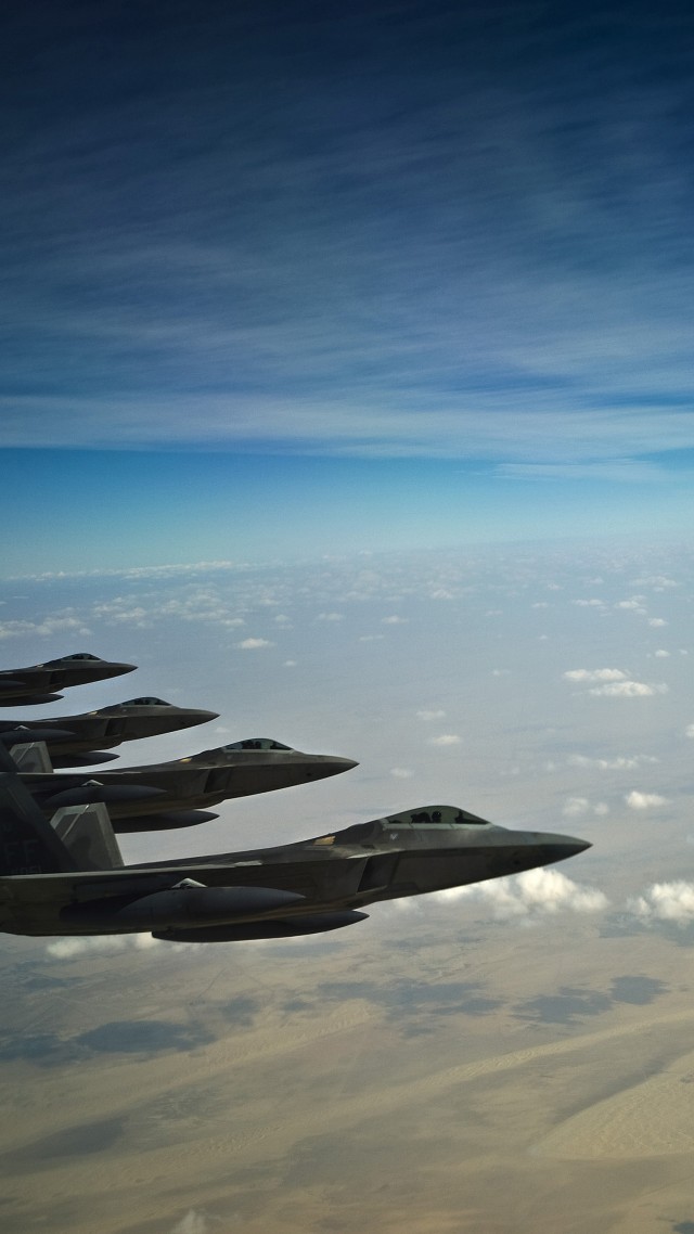 F-35, Lockheed, F-35A, Lightning II, jet, aircraft, military, airplane, sky, clouds, U.S. Air Force (vertical)