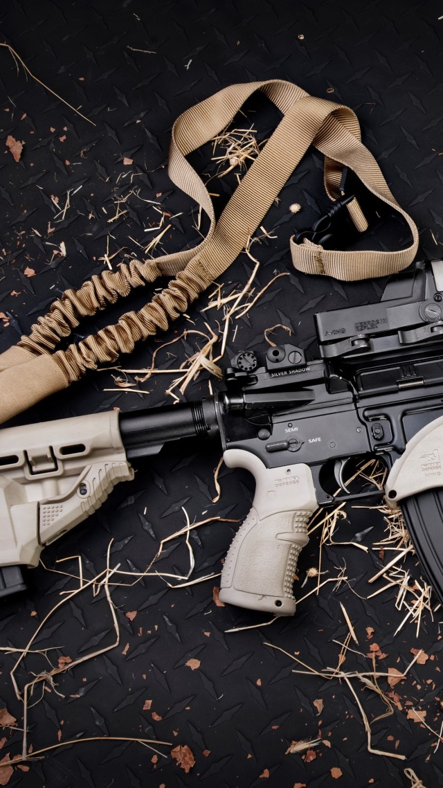 AR-15, TAN, build, Gilboa Snake, double barrel, custom, ammunition, bullets (vertical)