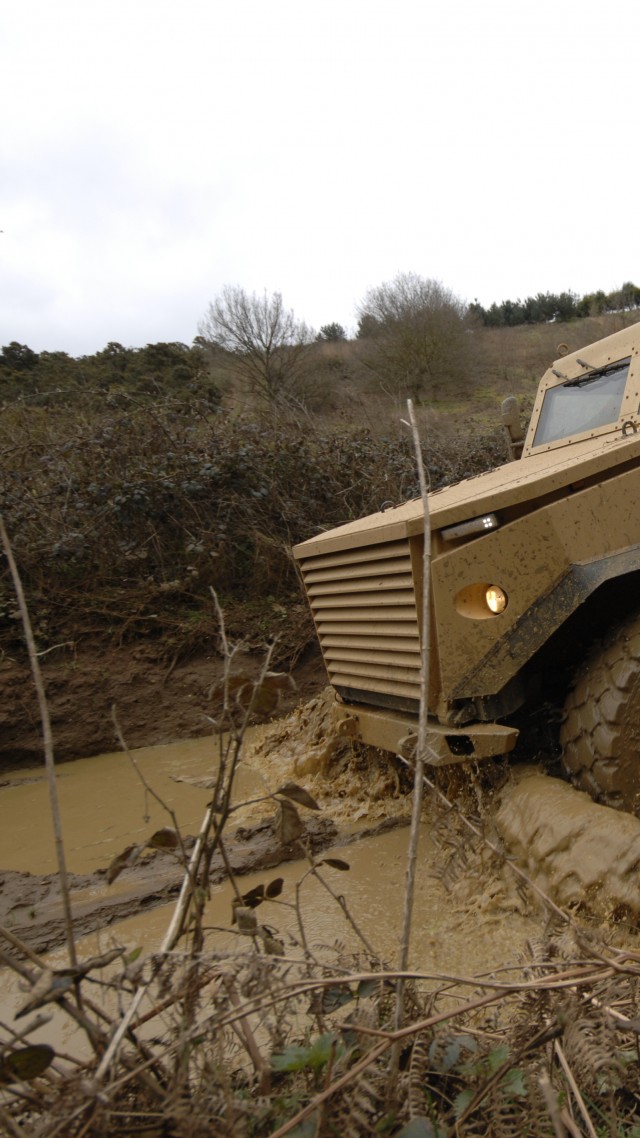 Ocelot, Foxhound, Force Protection, armoured vehicle, LPPV, MRAP, British Army (vertical)