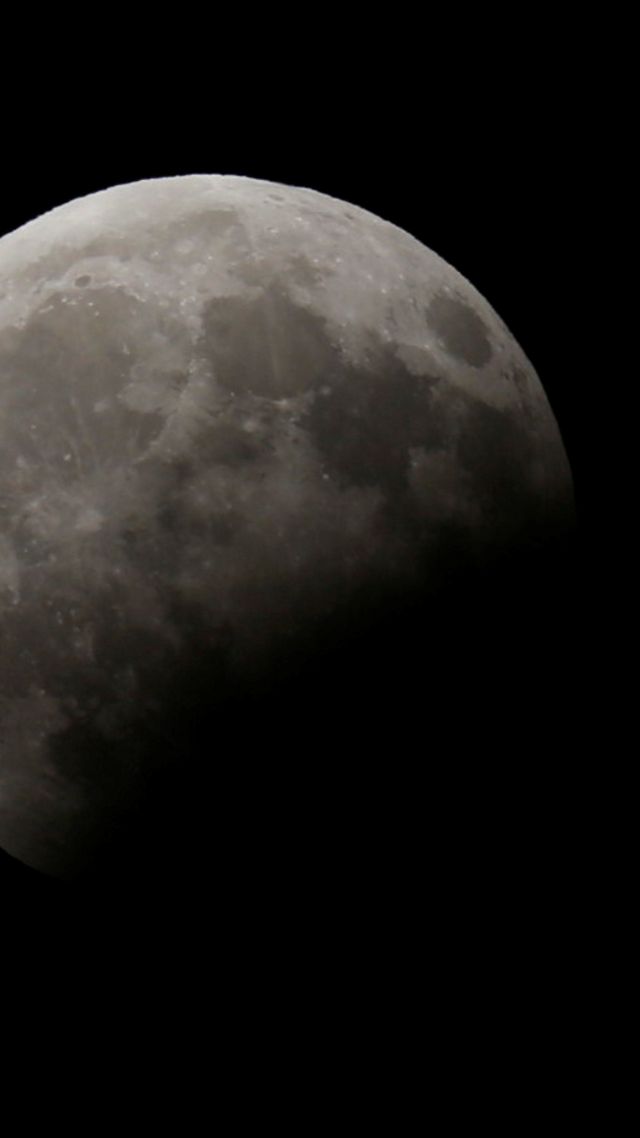 moon eclipse, space, 4k (vertical)
