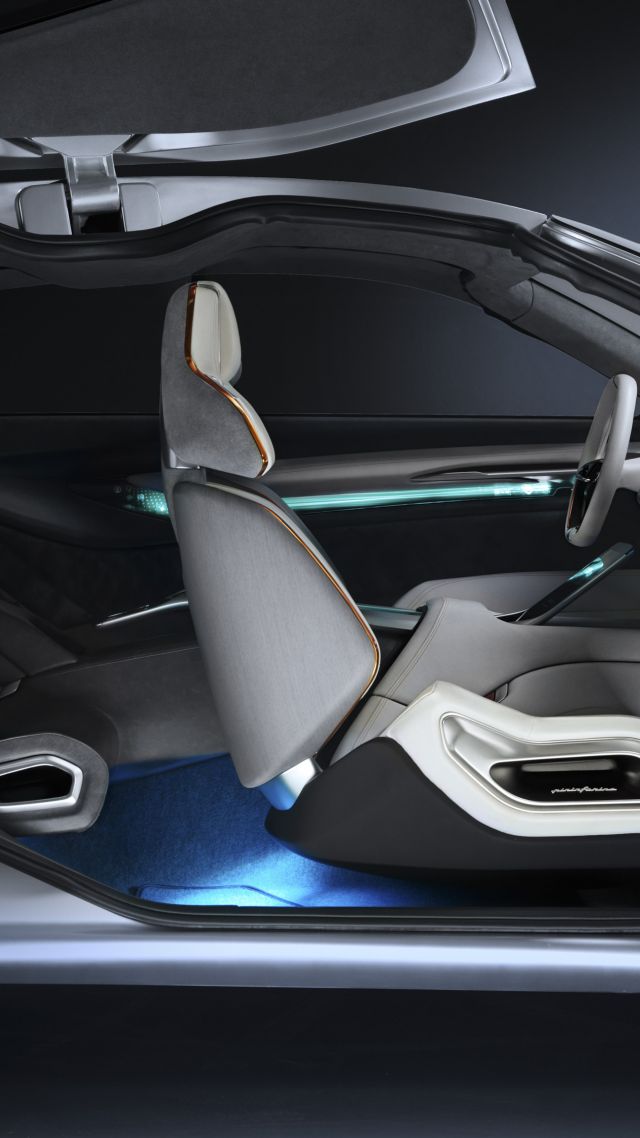Pininfarina HK GT, Geneva Motor Show 2018, electric car, interior, 4k (vertical)