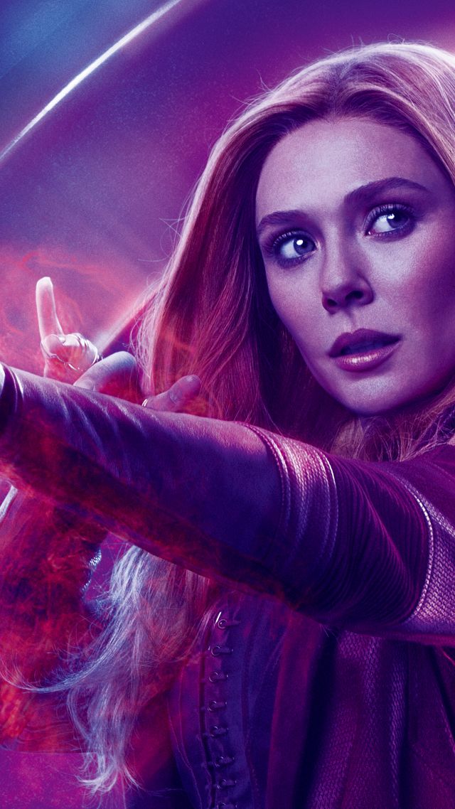 Avengers: Infinity War, Wanda Maximoff, Elizabeth Olsen, 8k (vertical)