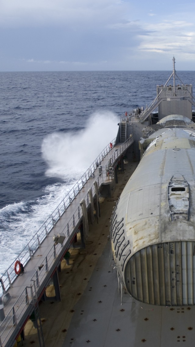USAV, SSGT Robert T. Kuroda, LSV-7, logistics support vessel, U.S. Navy, warship, sea (vertical)