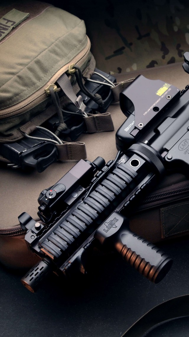 Defender 2000, LMT, assault rifle, ASG, bullets, ammunition, camo (vertical)