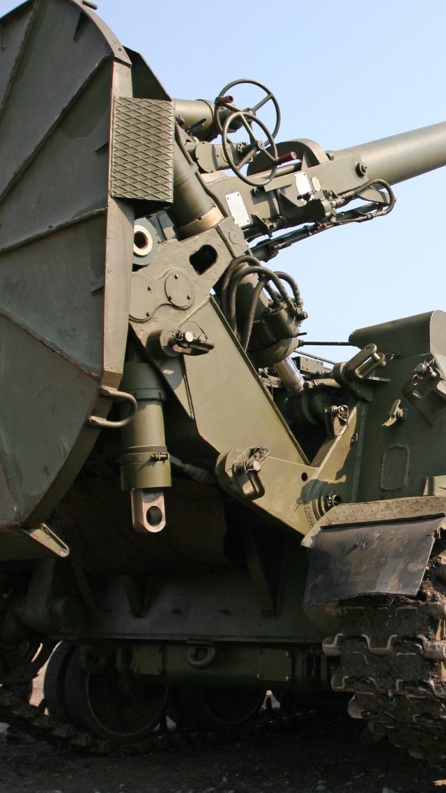 2S4 Tyulpan, mortar, Tulip, artillery, self-propelled mortar, Russian Army (vertical)
