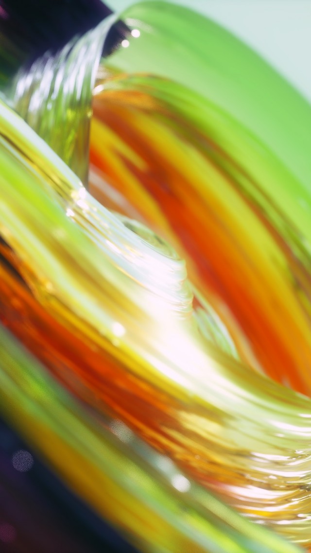waves, lines, abstract, 3D, colorful (vertical)
