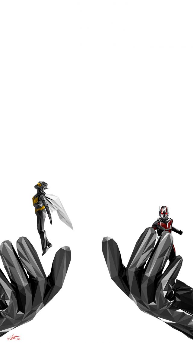 Ant-Man and the Wasp, artwork, 4K (vertical)