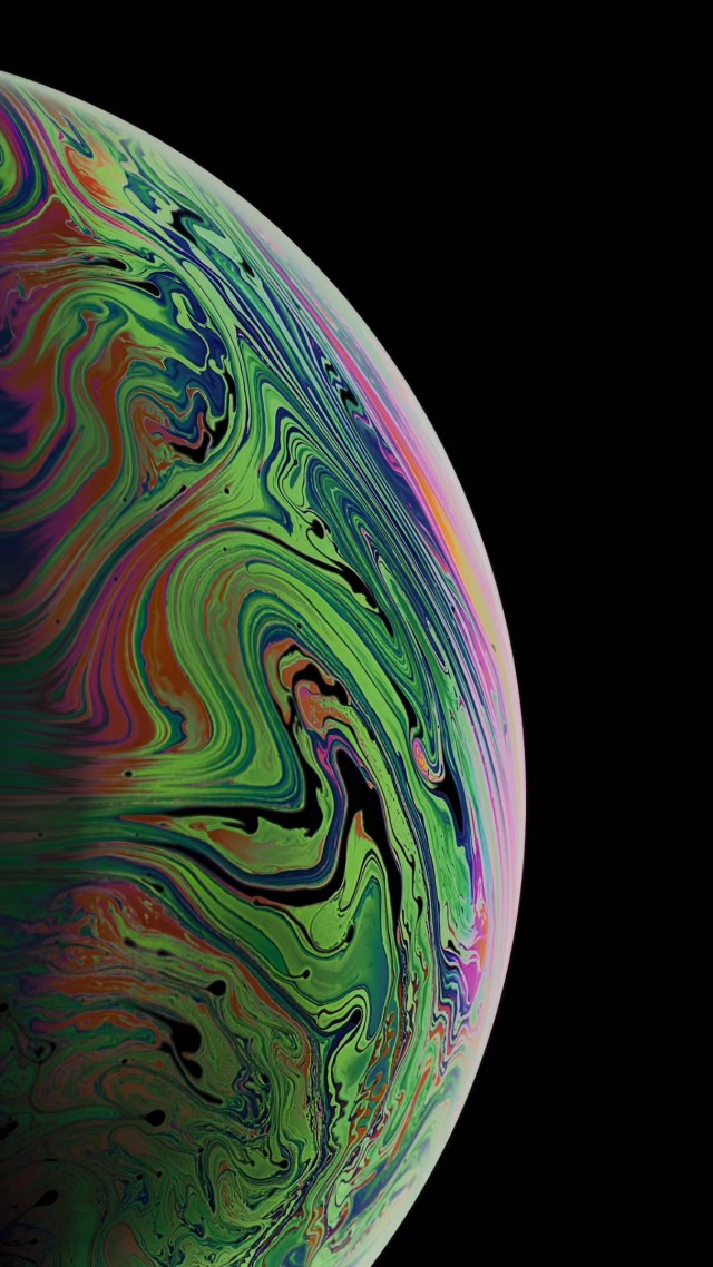 Wallpaper iPhone XS, space gray, 4K, OS