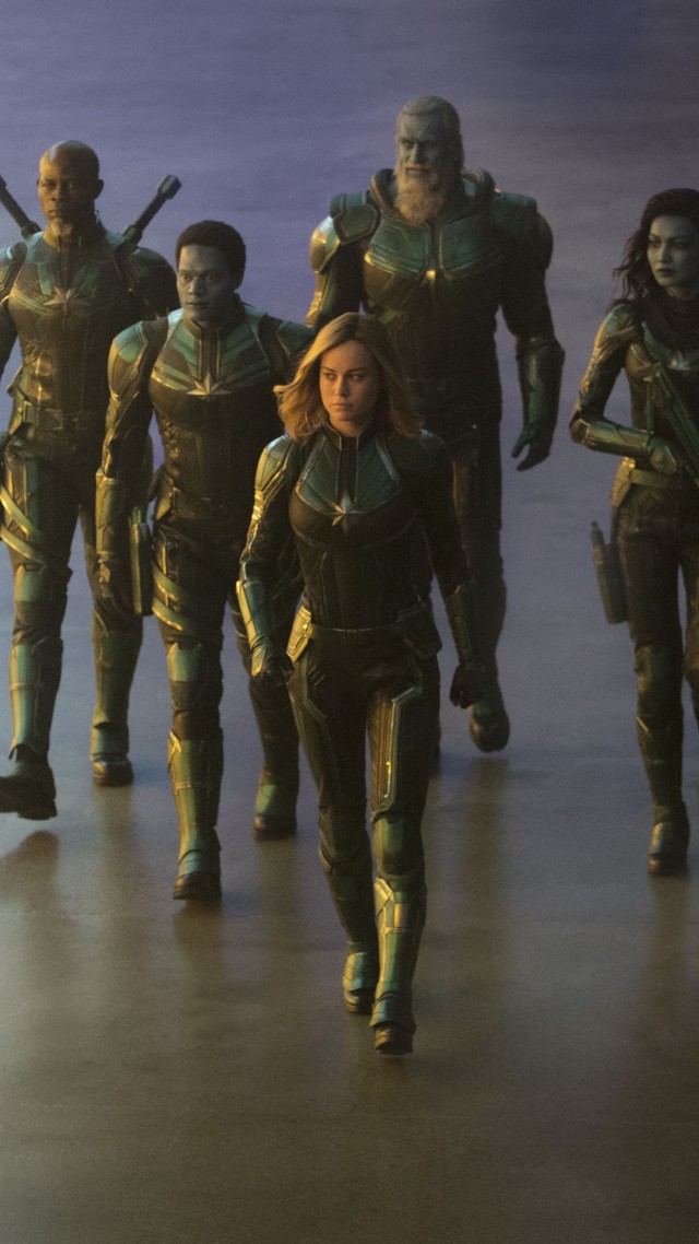 Captain Marvel, Brie Larson, 5K (vertical)