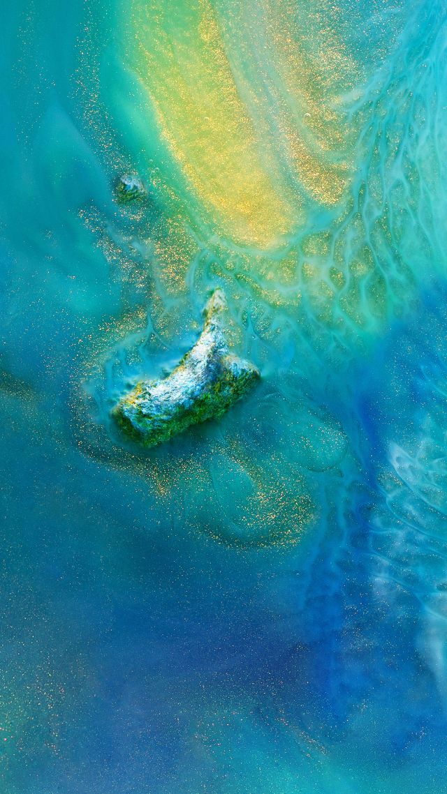 Huawei Mate 20, Android 8.0, island, ocean (vertical)
