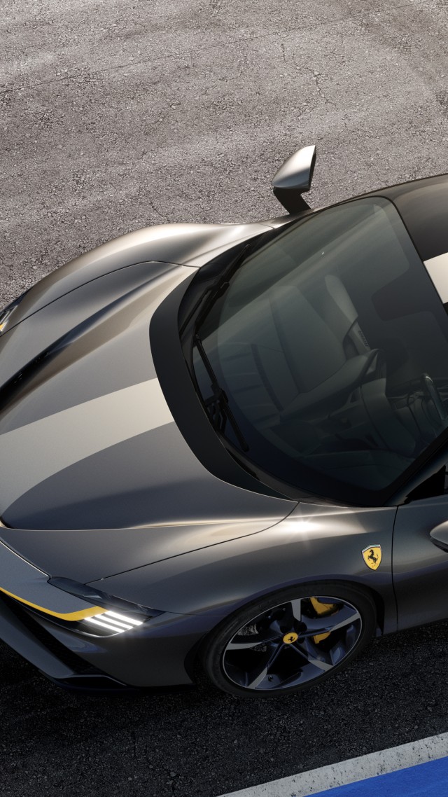 Ferrari Stradale Assetto Fiorano, 2019 Cars, supercar, 4K (vertical)