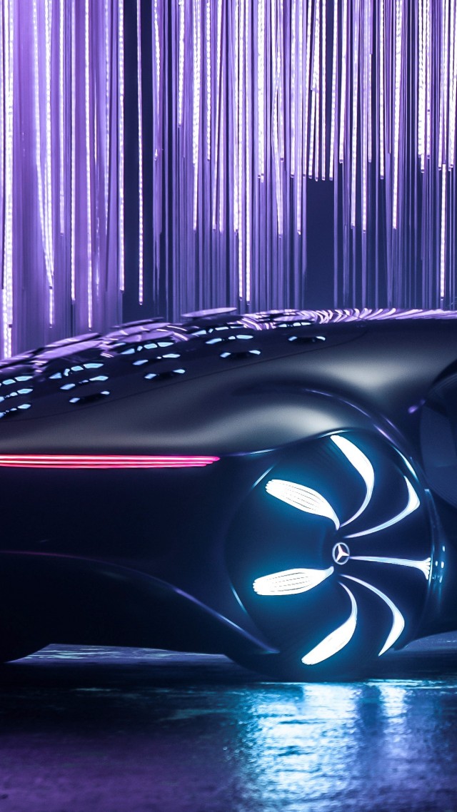 Mercedes-Benz VISION AVTR, CES 2020, electric cars, 4K (vertical)