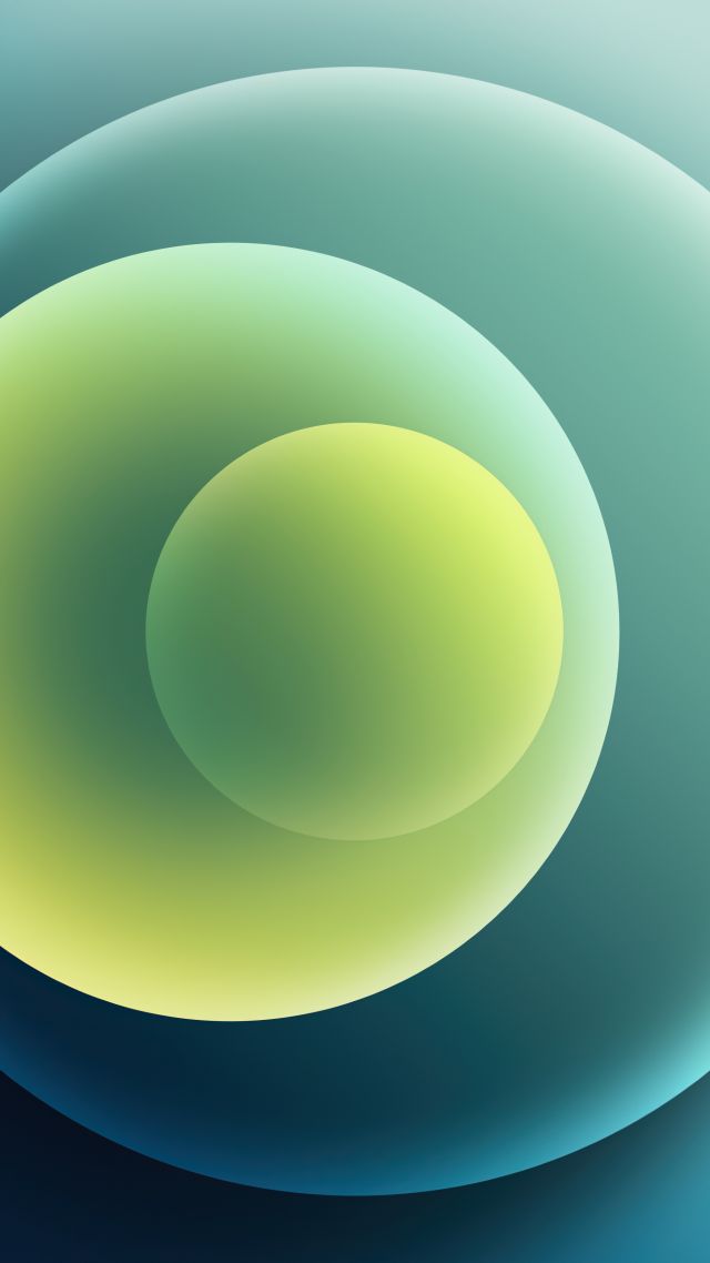Wallpaper iPhone 12 green abstract Apple October 2020 Event 4K OS 