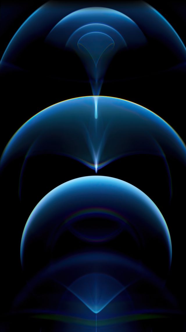 iPhone 12 Pro, blue, abstract, Apple October 2020 Event, 4K (vertical)