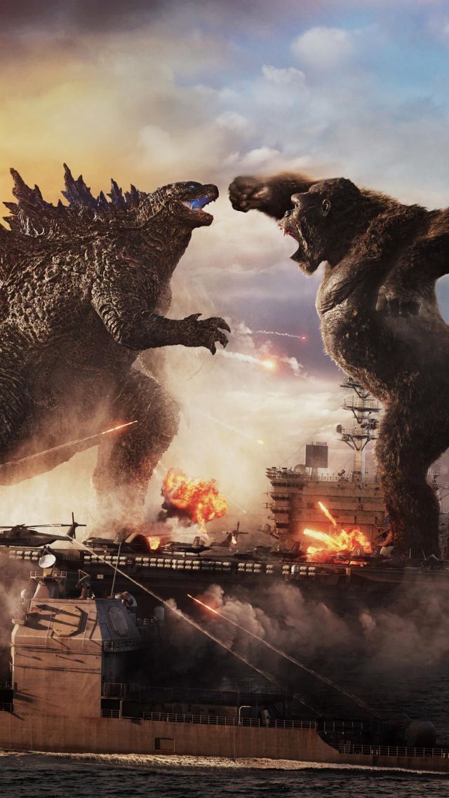 Godzilla vs Kong, 4K (vertical)