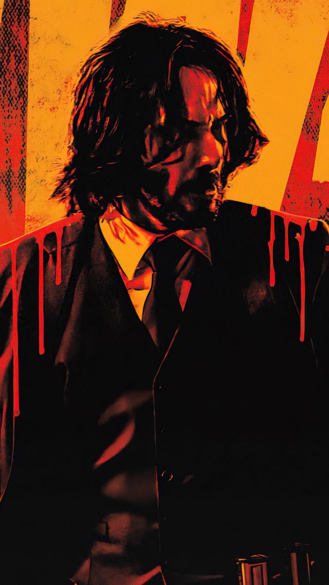 John Wick: Chapter 4, poster, Keanu Reeves, 4K (vertical)